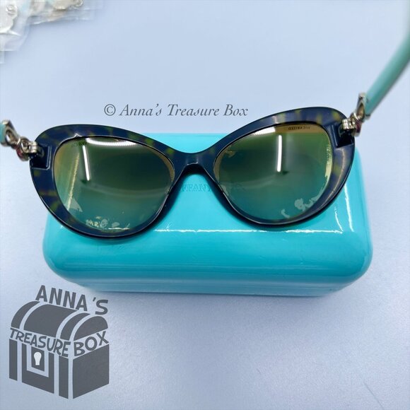 Tiffany & Co. TF 4059 8015/3B 54-18 130 2P Brown Cat Eye Sunglasses (case) main image 11